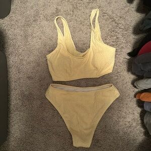 Yellow swim suit bikini
